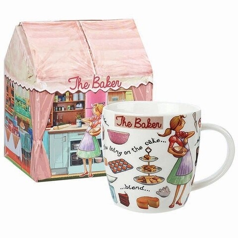 Cana in cutie cadou, the baker, churchill, portelan fine china, 400 ml