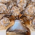 Tablou Copper Vase, Creaciones Meng, canvas pictat manual, 80x80 cm