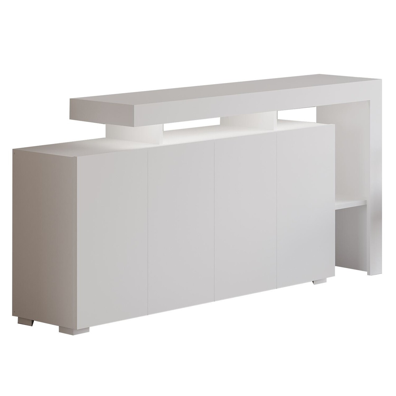 Consola, Hanah Home, Beliz, 170x80x35 cm, Alb - view 6