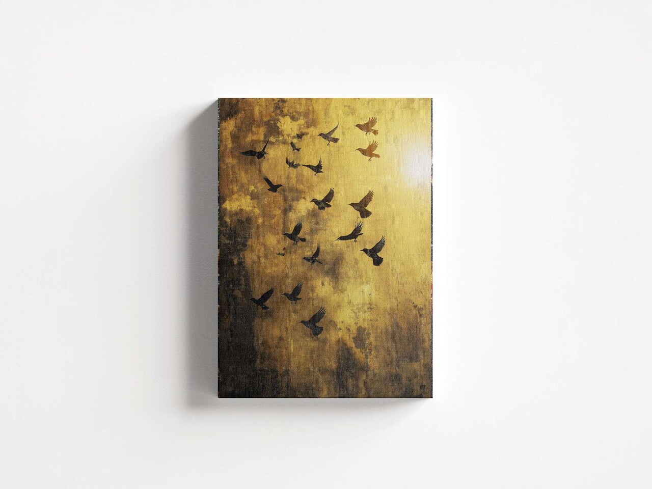 Tablou decorativ, YNS-1017-70 x 100, Lemn, Multicolor - view 4