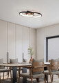 Plafoniera Malaga, RL, 57.5x30x8.5 cm, 25W, 1x SMD, metal, negru