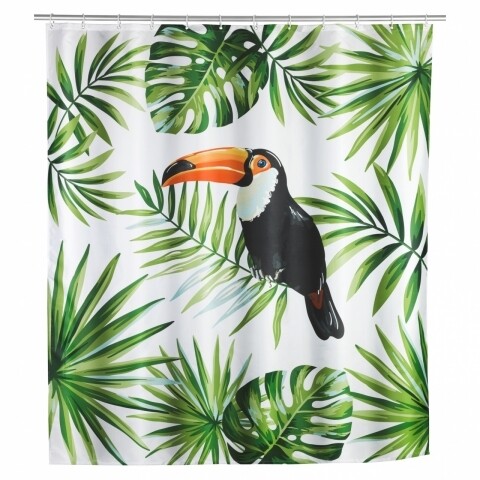 Perdea de dus Tucan, Wenko, 180×200 cm, 100% poliester, multicolor mezoni.ro