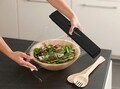 Dispenser pentru folie plastic/aluminiu, Wenko, Perfect Cutter, 32 x 5.2 x 6.7 cm, inox, negru