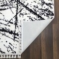 Covor, Safari, 150x230 cm, Poliester, Alb/Negru