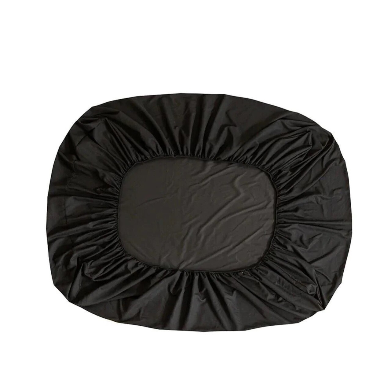 Set de pat pentru o persoana (cearceaf cu elastic si perna) 2 piese, Düzboya - Black, Eponj Home, 65% bumbac/35% poliester