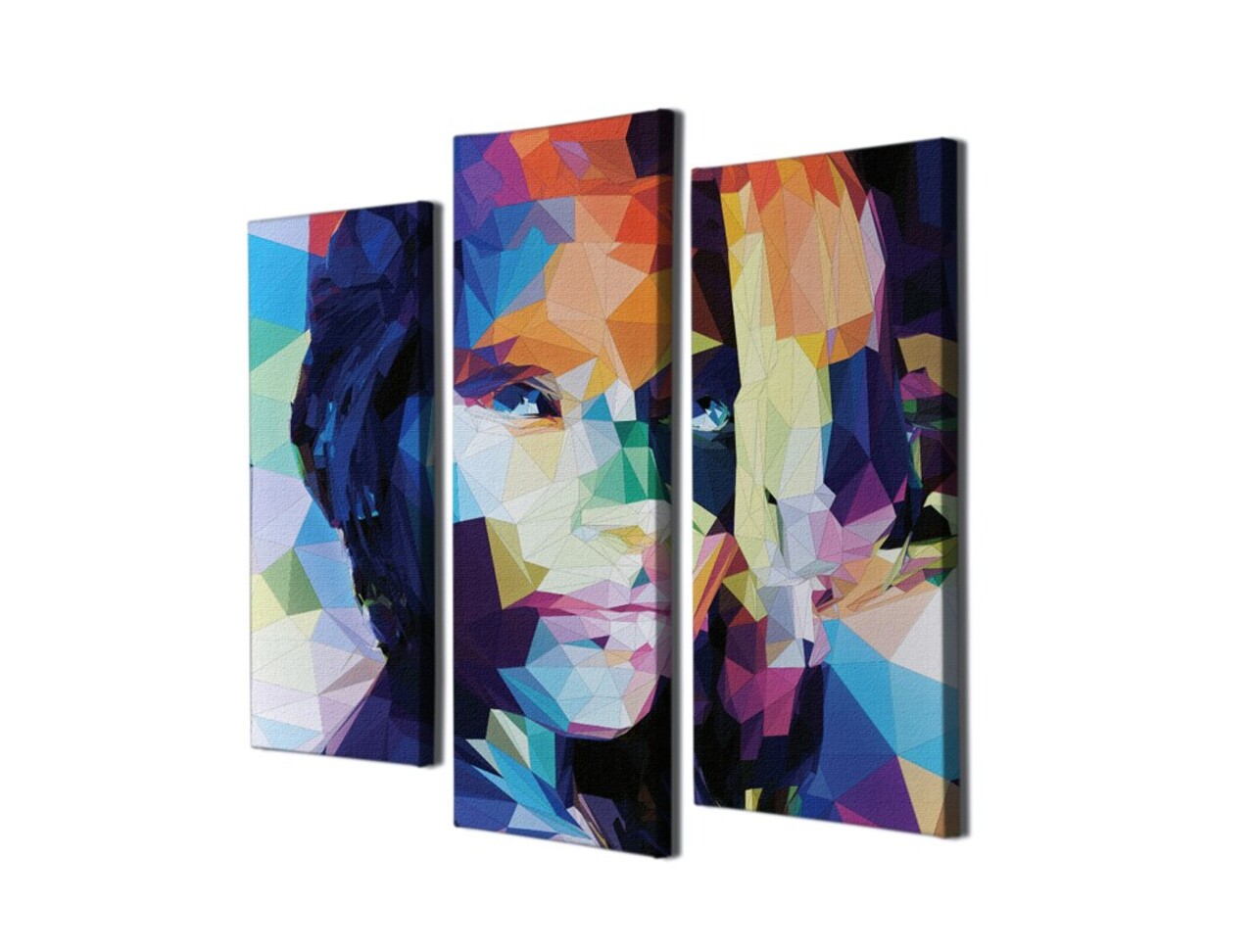 Set 3 tablouri decorative, UC90, 45 x 20 cm, Multicolor - view 3