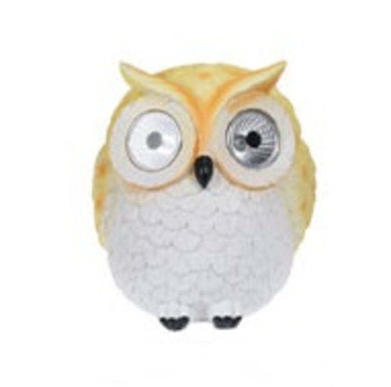 Lampa solara Owl, 14x14.5x15.5 cm, poliston, galben