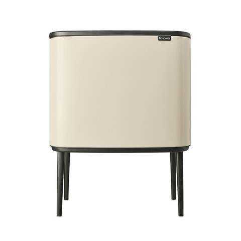 Cos de gunoi cu soft touch, Brabantia, Bo Touch, 36 L, 31.2x54x68 cm, otel, bej