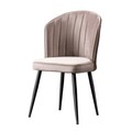Set scaune 2 piese, Beckley, Rubi, MDF , Cappuccino / Negru