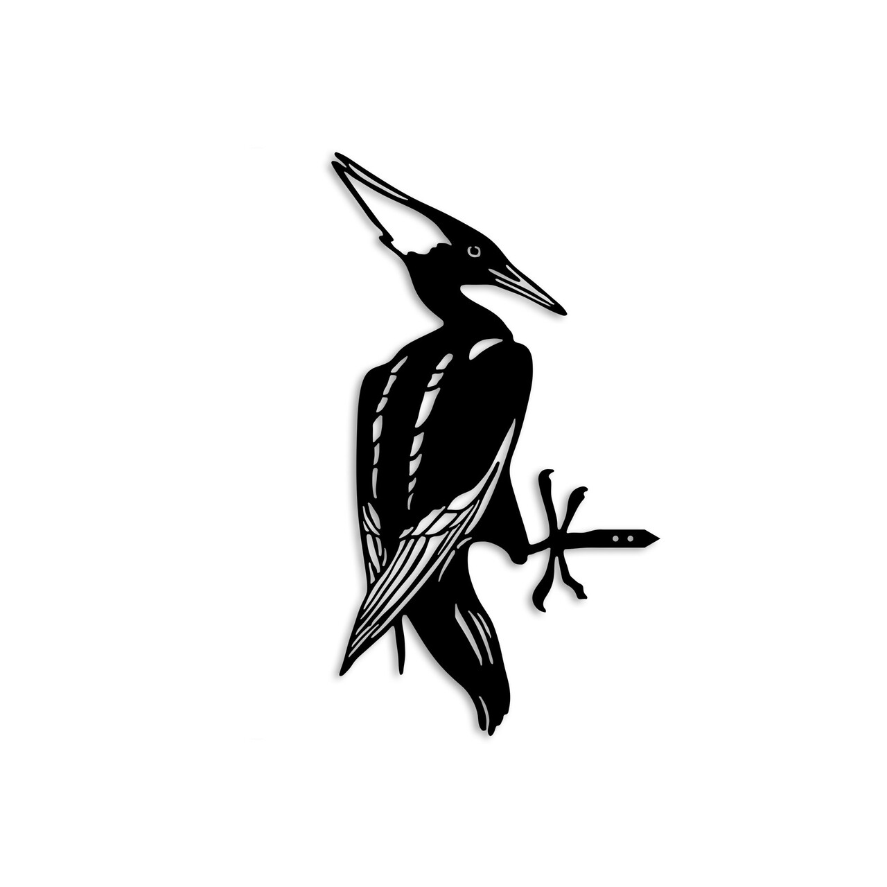 Obiect decorativ de grădină, Bird On The Branch 10, 22x40 cm, Negru - view 4