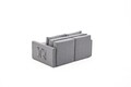 Canapea extensibilă cu 2 locuri, Balcab Home, 825BLC5412, Cadru: 100% LEMN DE BRAD, Gri