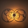 Lampa de perete, Shadow, 591 - A, E27, 100 W, metal/MDF, negru