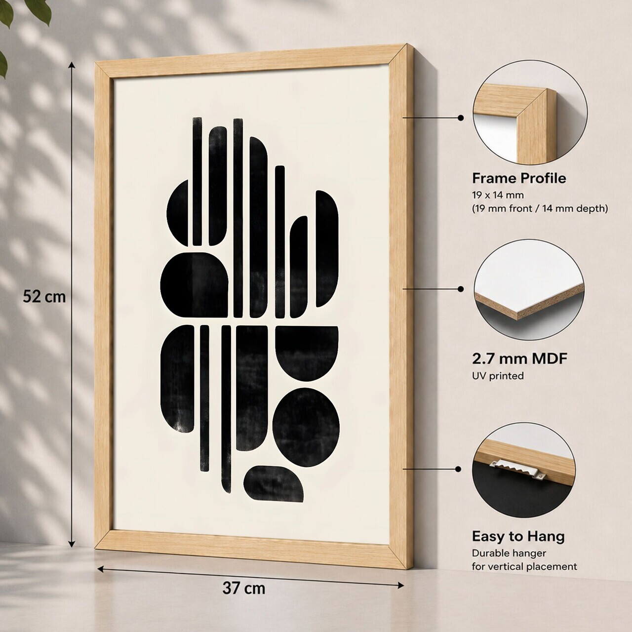 Tablou decorativ, 3752AACT-024, Fundal: 100% MDF (Grosime: 2,7 mm) Vopsire: Imprimare UV, Multicolor — imaginea 2
