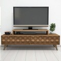 Comoda TV, Hommy Craft, City, 140x48.8x41.8 cm, Maro