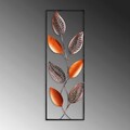 Decoratiune de perete, Leaf 3, Metal, Dimensiune: 32 x 90 cm, Multicolor