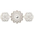Set 3 decoratiuni de perete Chaim, Versa, 25 cm / 35 cm, plastic