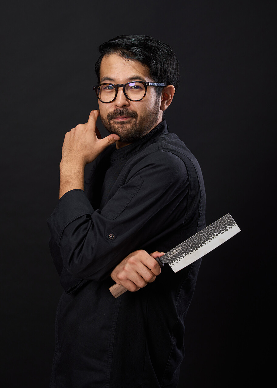 Cutit Nakiri, Samurai Gourmet by Rikito Watanabe si Cooking by Heinner, 18 cm, inox/lemn, maro - imagine 2