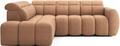 Coltar extensibil stanga 4 locuri ELTAP, LT-24XIL, Falconn, 258x208x107 cm, lemn/poliester, portocaliu