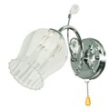 Aplica de perete Florala, Helam, 15 x 12 cm, 1 x E27, 60W, crom