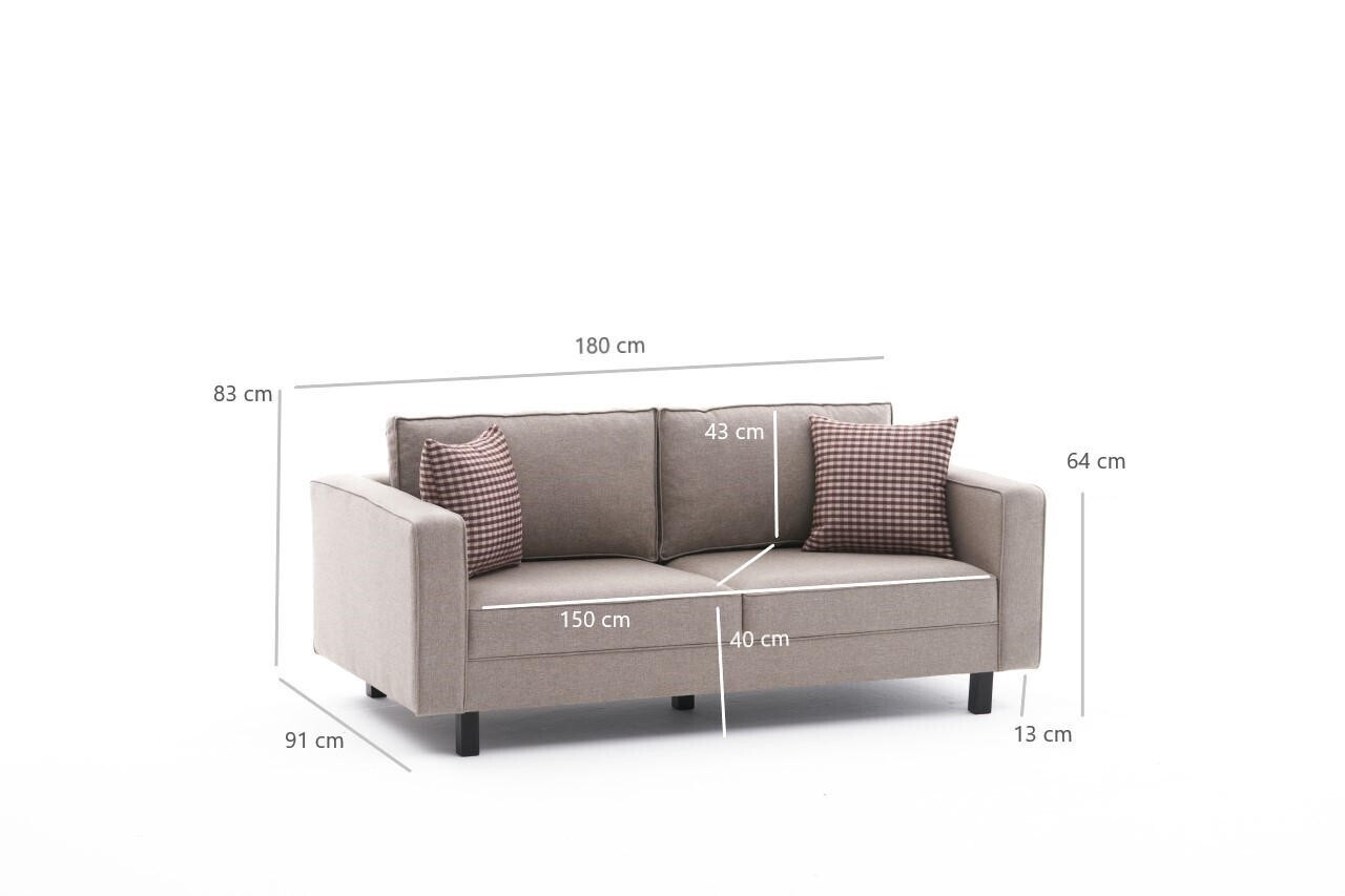 Canapea 2 locuri, Atelier del Sofa, 613LFS1194, Crem — imaginea 8