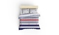 Lenjerie de pat dubla Super King, 3 piese, 220x260 cm, 100% bumbac ranforce, Beverly Hills Polo Club, BHPC 008, rosu