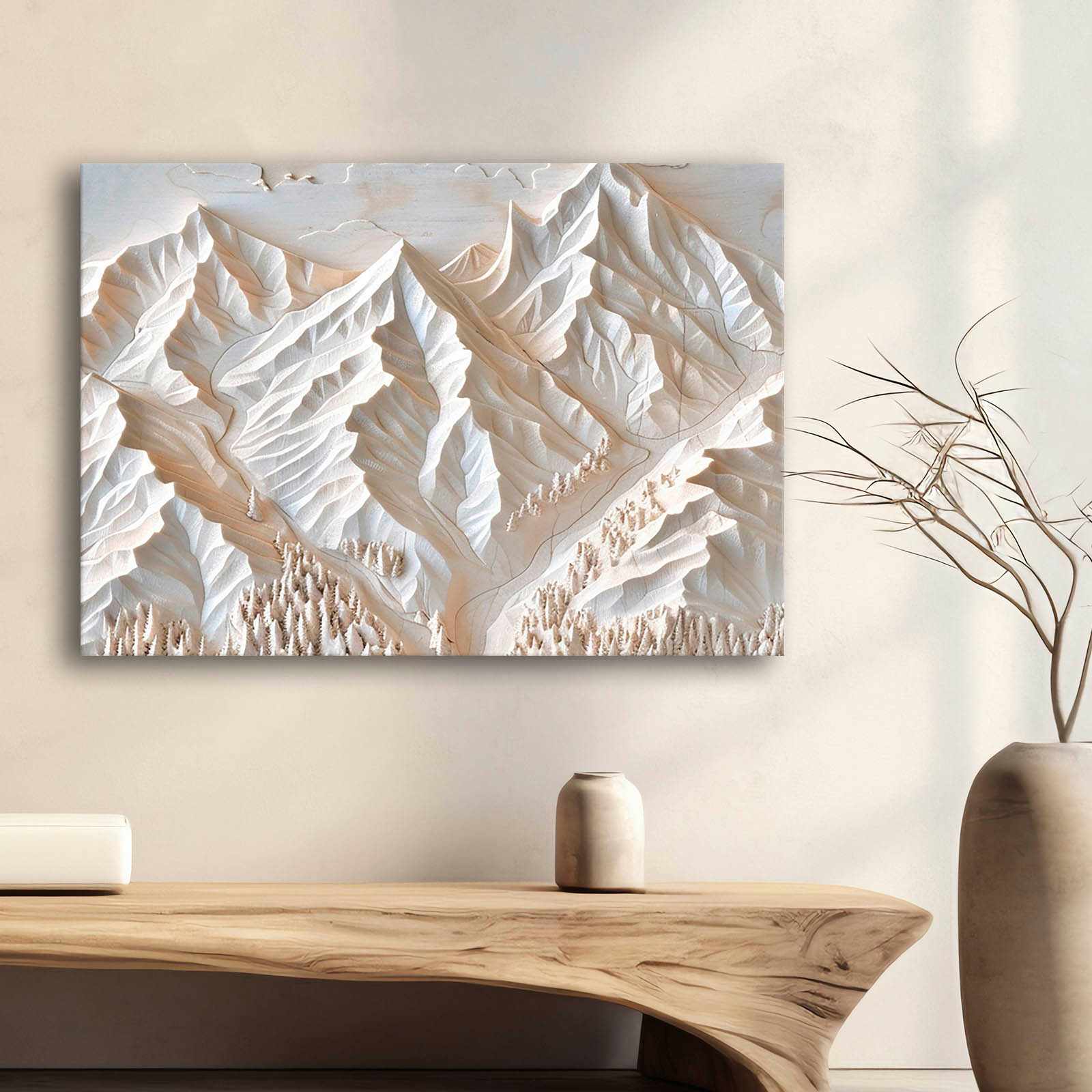 Tablou decorativ, 70100Wabisabi-028, Material: 100% PÂNZĂ DE POLIESTER, Multicolor