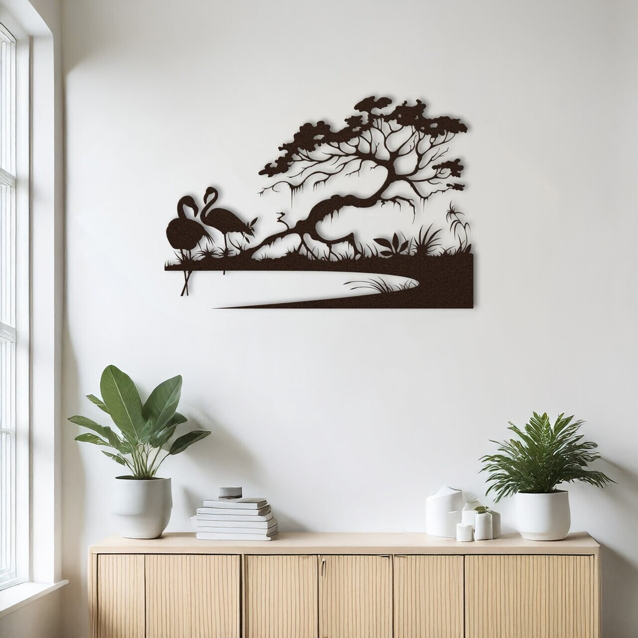 Decoratiune de perete, DCV-1052-MT, Dimensiune: 60 x 40 cm, Negru — imaginea 3