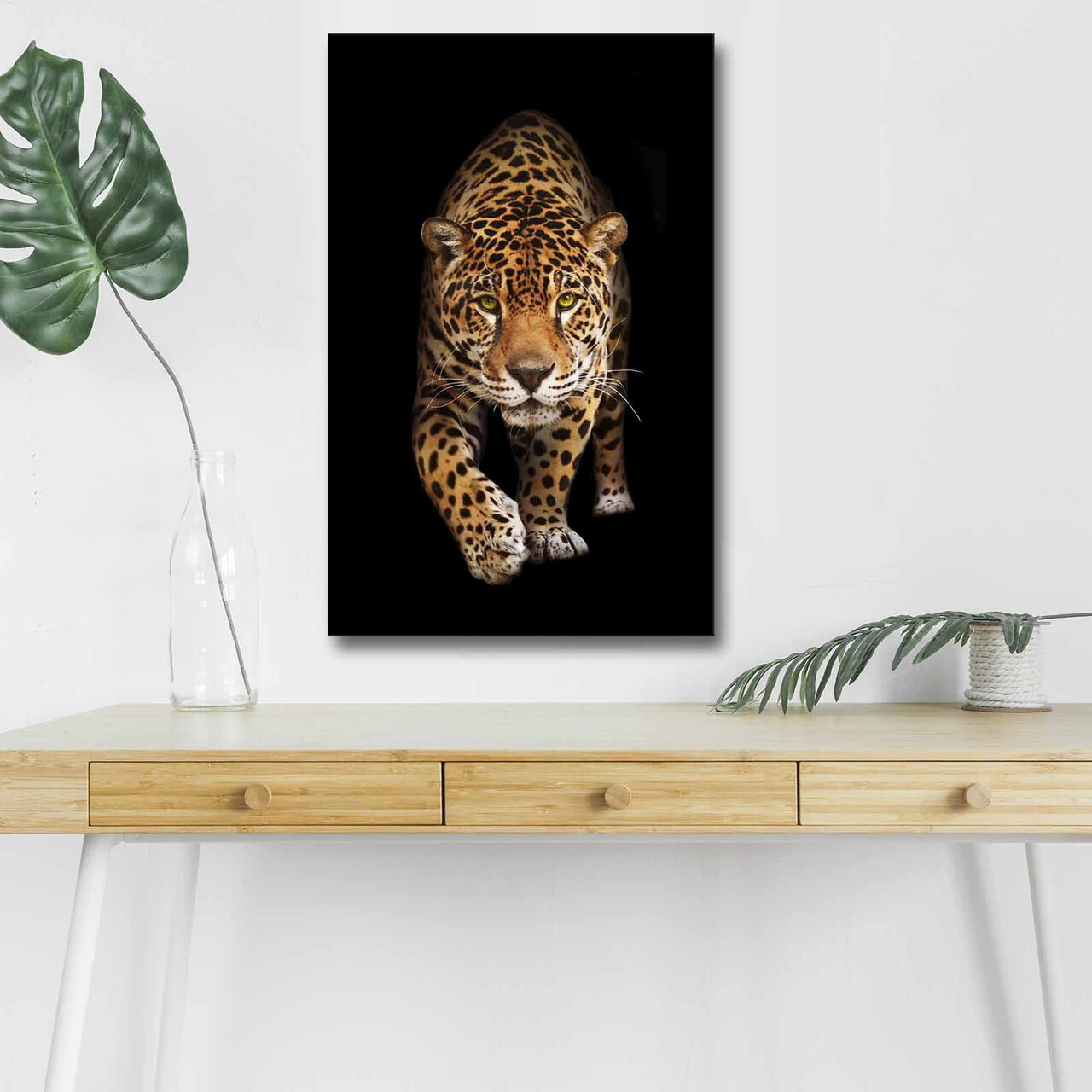 Tablou decorativ cu lumina LED, 4570DHDACT-055, Dimensiune: 45 x 70 cm, Multicolor - view 2