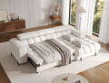 Coltar extensibil dreapta 3 locuri ELTAP, LT-01AMO, Felro, 285x181x93 cm, lemn/poliester, alb