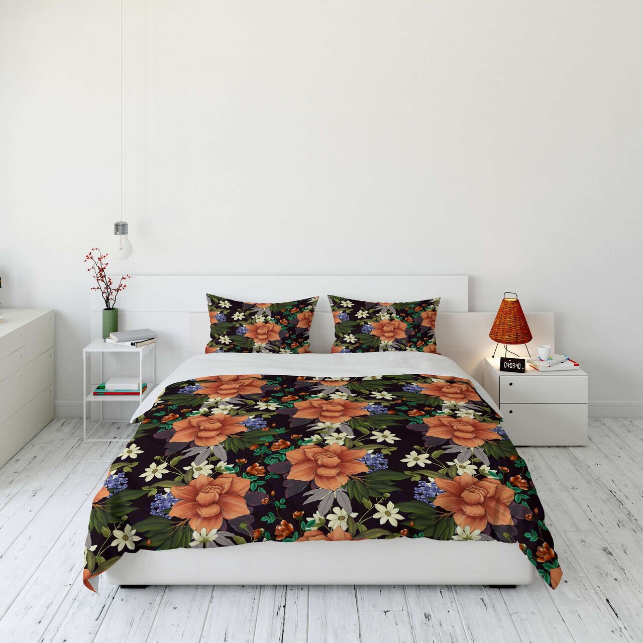 Lenjerie de pat dubla (DE) 3 piese L'essentiel Maison FLW_DVT25-29 Multicolor