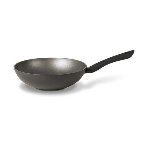 Tigaie Wok pentru inductie TVS Diamante cu particule minerale, 28 cm Ø