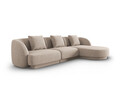 Coltar dreapta 4 locuri, Tulum, Cosmopolitan Design, 255x156x70 cm, tesatura chenille, bej