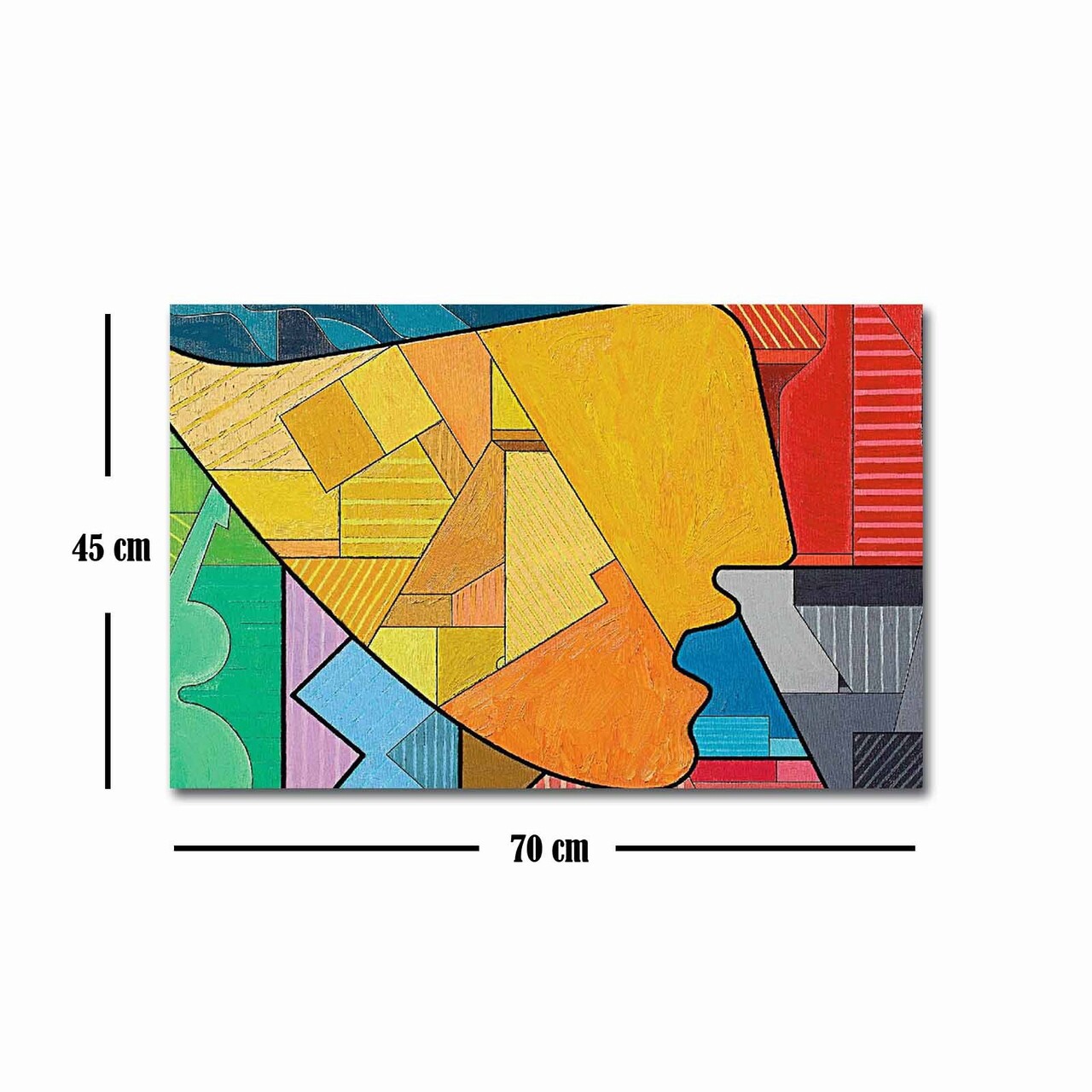 Tablou decorativ, FAMOUSART-095, Dimensiune: 45 x 70 cm, Multicolor — imaginea 4