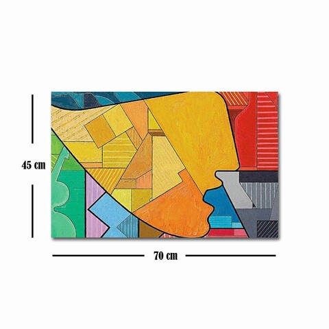 Tablou decorativ, FAMOUSART-095, Canvas, Dimensiune: 45 x 70 cm, Multicolor