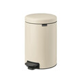 Cos de gunoi cu pedala, Brabantia, NewIcon, 12 L, 33.8x25.1x41.1 cm, otel, bej