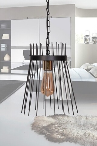 Lustra 45512, squid lighting, 80x18x18 cm, 60w, negru