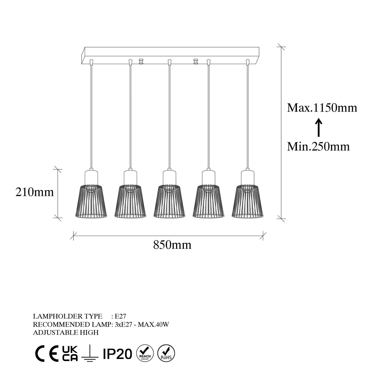 Lustra, Fulgor, 942FLG1463, Metal, Auriu
