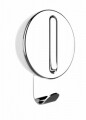 Agatatoare cuier pliabil Premium Delta, WENKO, 8 x 2.5 x 12 cm, metal cromat/plastic/magnet, alb/argintiu