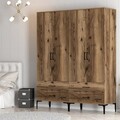 Dulap pentru haine, Hommy Craft, Kumsal TT, 160x47.5x201.4 cm, PAL, Maro