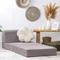Fotoliu extensibil, Salida, 363SLD1119, Catifea, Gri deschis