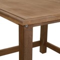 Masuta de cafea, Creaciones Meng, 55x55x45 cm, lemn de paulownia, maro