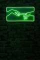 Decoratiune luminoasa LED, Creation of Adam, Benzi flexibile de neon, DC 12 V, Verde