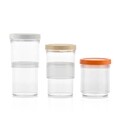 Set 3 recipiente cu inaltime ajustabila InnovaGoods, 500-1000 ml, plastic/silicon