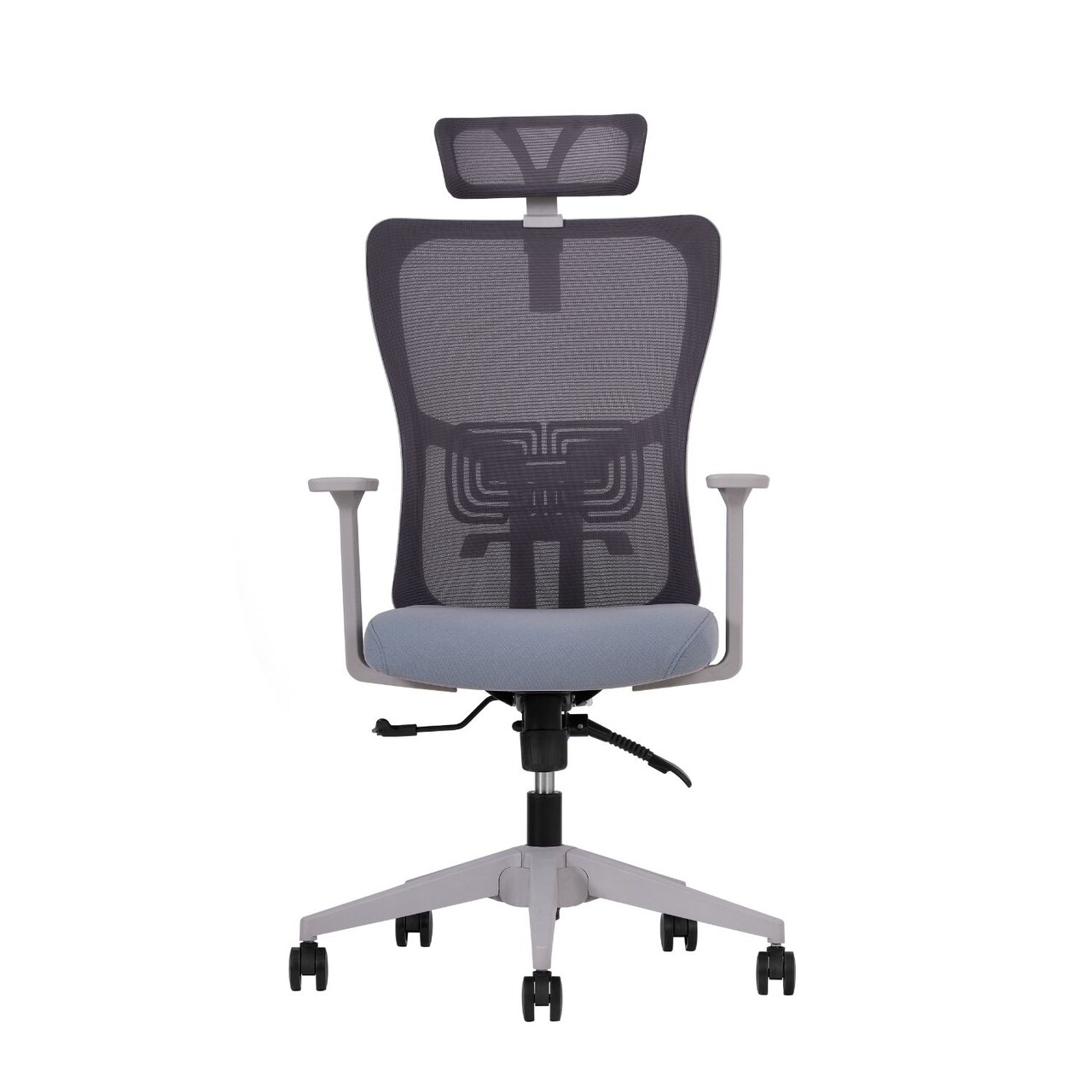 Set scaune de birou (2 piese), Hanah Home, Lumbar 126, Plastic, Gri - view 3