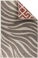 Covor cu doua fete Titor, Decorino, 120x180 cm, polipropilena, rosu/bej