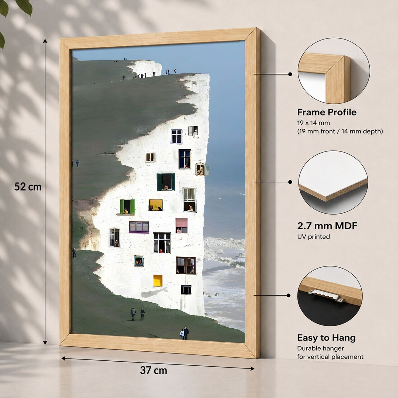 Tablou decorativ, 3752AACT-066, Fundal: 100% MDF (Grosime: 2,7 mm) Vopsire: Imprimare UV, Multicolor — imaginea 2