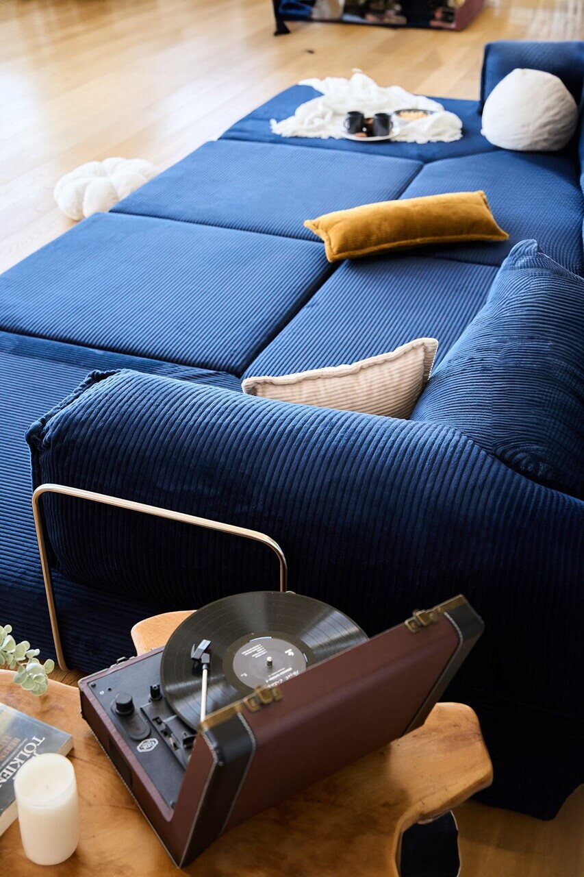 Coltar, Atelier del Sofa, 118FVL1403, Tesatura plus reiata, Albastru navy - view 9