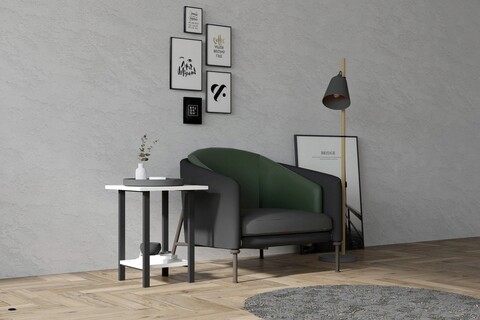 Masuta, puqa design, conty, 160x50.4x24.5 cm, pal, alb