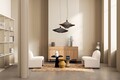 Fotoliu Bassilla, Bizzotto, 71 x 69 x 72.5 cm, lemn de pin/poliester Boucle, natural