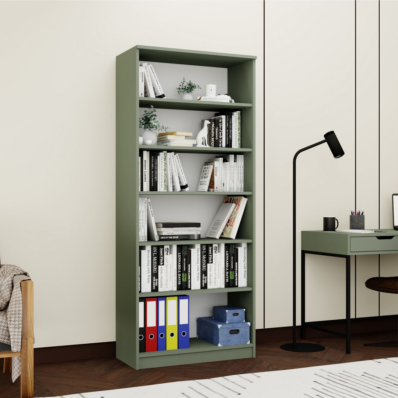 Dulap multifunctional, Miwood, Lucas Glass 1600-76, Verde - 2 | YEO